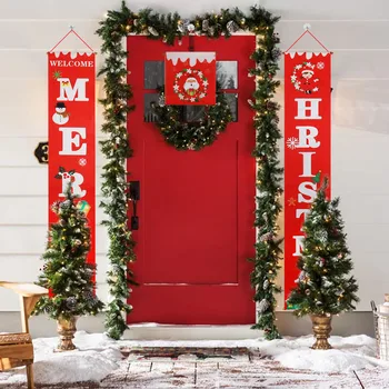 Kalėdų Dekoracijas Raudona Linksmų Kalėdų Veranda, Pasirašyti Kalėdos Kabinti Namų duris Reklama Papuošalai Naujųjų Metų Navidad noel 2020decor
