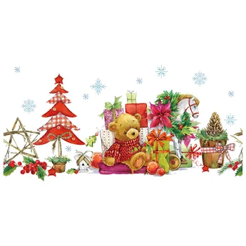 Kalėdų Dovana Lipdukas Snaigės Siena Lipdukas PVC Keičiamajame Stiklo Langą, Vaikų Kambarys Kalėdų Namų Apdailos Lipdukai Naujųjų Metų