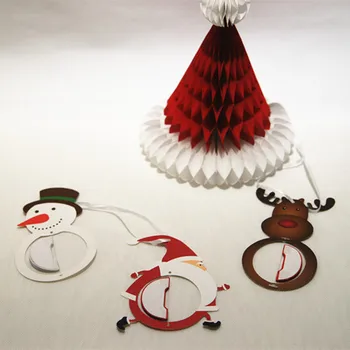 Kalėdų Eglučių Papuošalai 9pcs Santa Claus/Sniego/Elnių Kalėdų Šalis Dekoro Linksmų Kalėdų Dekoracija Namuose