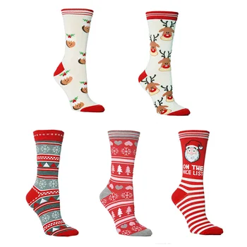 Kalėdų kojinės vyriškos Naujovė Laimingas Juokinga Moterų Grafinis Kojinės Šukuotos Medvilnės Mados Kalėdų Giftper Sonality Anime Juokingas Kojines