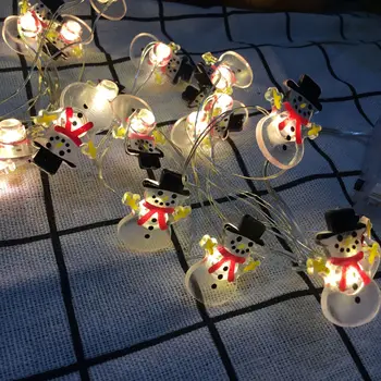 Kalėdų LED String Pasakų Žibintai Girliandą Kalėdų Eglučių Papuošalai Linksmų Kalėdų Dekoracijas namams Atostogų Apšvietimo Noel