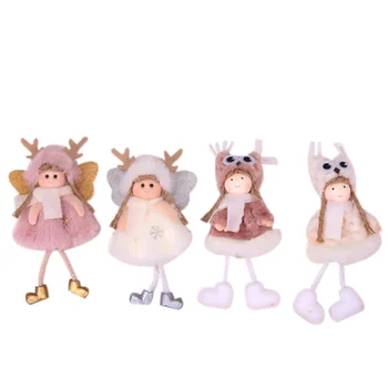 Kalėdų Medžio Apdaila Pliušinis Angel Doll Pakabukas Kalėdinė Dekoracija 2021 Naujųjų Metų Dekoracija Kalėdų Dovana Linksmų Kalėdų