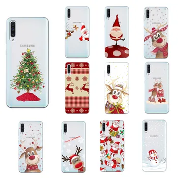 Kalėdų, Naujųjų Metų dovana briedžių sniego telefono dėklas Samsung Galaxy A40 A50 A50S A30S A20E orlaivį a310 A10 A510 A70 A30 A2 core TPU Dangtis
