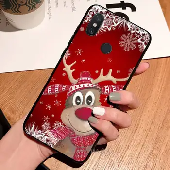 Kalėdų, Naujųjų Metų Elnias Telefoną Atveju Xiaomi Redmi 4 Pastaba 4x 5 6 7 8 pro S2 PLUS 6A PRO