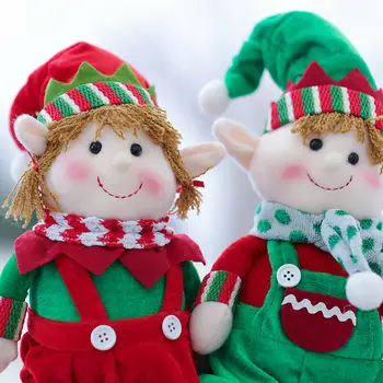 Kalėdų Pakabukas Pliušinis Elf Elfai Lėlės Žaislas Kalėdų Eglučių Papuošalai Naujųjų Metų Dovanos Kalėdų Dekoro