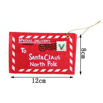 Kalėdų Raudona Navidad Santa Claus Paketas, Kabantys Papuošalai Kalėdų Dekoracijas Namuose Naujųjų Metų Kalėdų Medžio Kortelės Apdaila