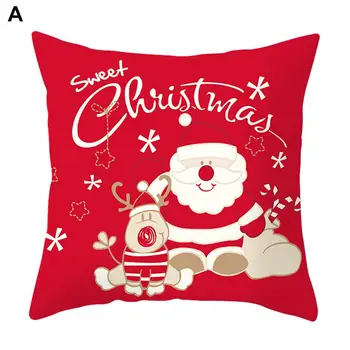 Kalėdų Santa Claus Pagalvėlė Padengti Dekoratyvinių pagalvių užvalkalai už Sofos, Sėdynės Pagalvės užvalkalą Sofos Pagalvėlė Padengti 2020 Naujųjų Metų Namų Dekoro