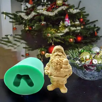 Kalėdų Santa Dervos Pelėsių 3D Kalėdų Senelis Silikono Formos 