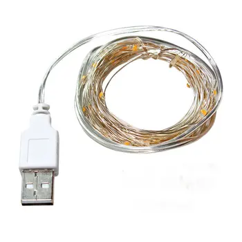Kalėdų String Žibintai 20m 200 LED USB Power Girliandą Kalėdų Medžio Apdaila Fairy Light Naujas 2021 Metai Kalėdinė Dekoracija