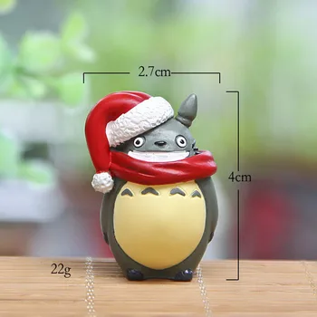 Kalėdų Totoro Miniatiūriniai Pasakų Sodo Dekoracijos Namų Mini Amatų Micro Kraštovaizdžio Dekoro ir Namų Dekoro Priedai 