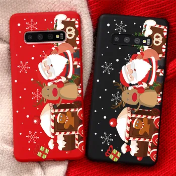 Kalėdų TPU Case For Samsung Galaxy A11 A31 A41 A21S A51 A71 A01 A10 A20 A30 A40 A50 A70 S20 Ultra S10 S10E S8 S9 Plus Fundas