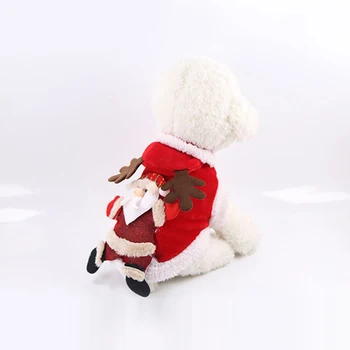 Kalėdų Šunų Drabužius Medvilnės Žiemos Drabužių Mažų Šunų Teddy Drabužiai, Šuniukų Kailis Šiltas Šuo Hoodies Čihuahua Šunų Darbo Drabužiai
