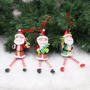 Kalėdų Šventė Dekoro Santa Claus Sniego Mažų Ramentas Saldainiai Baras Papuošalai ChristmasTree Išdėstymas Žavesio Apyrankę party2021