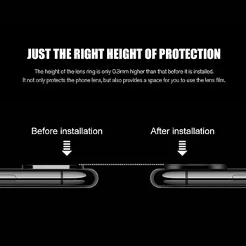 Kameros Lęšis Raštas Žiedo Danga Aliuminio Dėl Xiaomi Redmi Pastaba 8 Pro 
