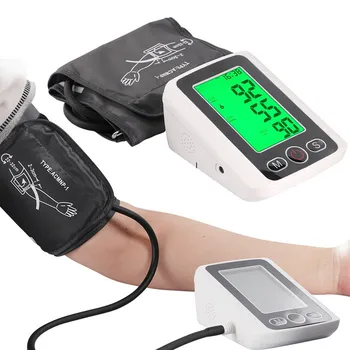 Kamertonas ' Pulso Matavimo Sphygmomanometer manžetai Automatinė LCD skaitmeninis žasto Kraujo Spaudimo Monitorius PR mašina testeris, matuoklis