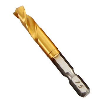 Kampas geležies plokštės iš nerūdijančio plieno, specialūs twist drill bit 1/4 colio šešiakampis karka Q tipo itin trumpą twist drill skylė 1.5-13mm