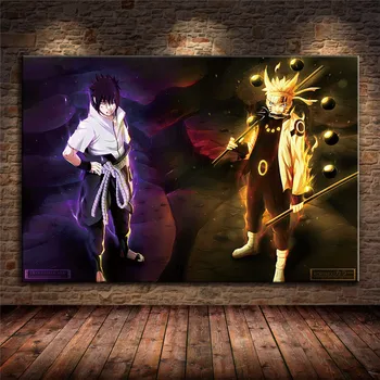 Karšto Anime Naruto Plakatai Namų Puošybai Plakatas Aukštos Kokybės Drobė, Tapyba Aukštos Kokybės Sienos Menas Namų Dekoro Be Rėmelio