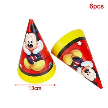 Karšto Disney Raudona Mickey Mouse Vaikų Gimtadienio Dekoracijos Balionas Popieriniai Puodeliai Plokštė Kūdikių Dušas, Vienkartiniai Indai, Reikmenys