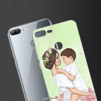 Karšto Kūdikio Mama, Mergaitė, Berniukas Minkštas Silikoninis Telefono dėklas, skirtas Huawei Honor 20 20i 10 9 8 Lite 8X 8C 8A 8S 7S, 7A Pro Peržiūrėti 20 Mados Padengti
