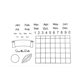 Karšto pardavimo kalendorius Skaidrus Aišku, Antspaudai / Silikono Riebokšliai Roller Antspaudą 