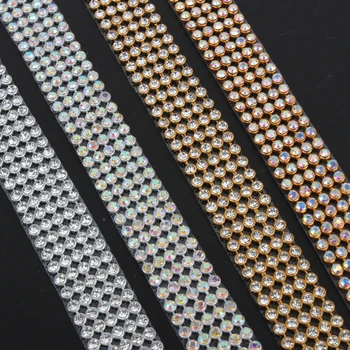 Karšto pardavimo kalnų krištolas mesh Sidabro SS8 crystalAB Aliuminio pagrindo klijai, skirti drabužių Maišai nemokamas pristatymas