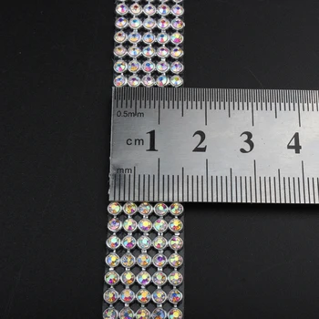 Karšto pardavimo kalnų krištolas mesh Sidabro SS8 crystalAB Aliuminio pagrindo klijai, skirti drabužių Maišai nemokamas pristatymas