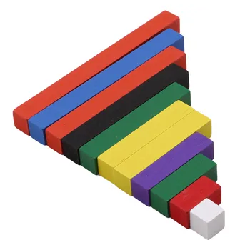 Karšto Pardavimo Montessori Medžiagas Medinių Matematikos Žaislai, 1-10cm Skaičius Lazdos Spalvinga Didėjimo Tikėtis Stick Ikimokyklinio Ugdymo Kalėdų