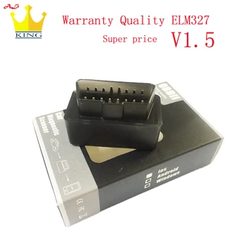 Karšto pardavimo Super Mini elm327-V1.5 OBD2 Adapteris 