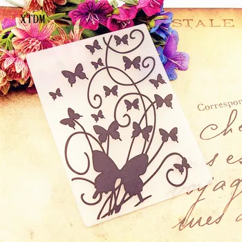 KARŠTO plastiko mountain drugelis šabloną amatų kortelės popieriaus kortelės albumo vestuvių dekoravimas scrapbooking Įspaudas katalogai