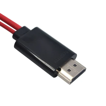 Kebidu 1080P Full HD Micro USB Į HDMI suderinamus Kabelis MHL Garso Išvesties Adapteris HDTV 5Pin 11pin Adapteris