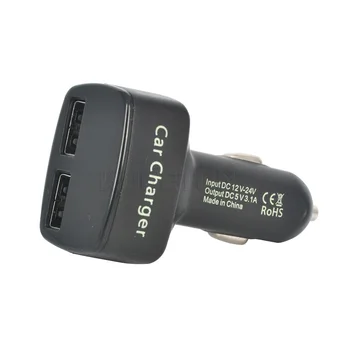 Kebidu 12-24V 4 1 Automobilinis Įkroviklis Dual DC5V 3.1 USB su Temperatūra/Įtampos/Srovės Matuoklis Testeris Adapterį Skaitmeninis Ekranas