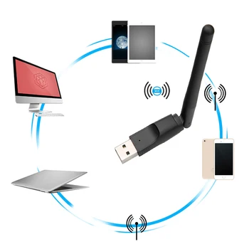 Kebidu MT-7601 150M USB 2.0, WiFi Bevielio Tinklo plokštė, 802.11 b/g/n LAN Adapteris Mini Wi Fi Dongle skirtas Nešiojamas KOMPIUTERIS su Antena
