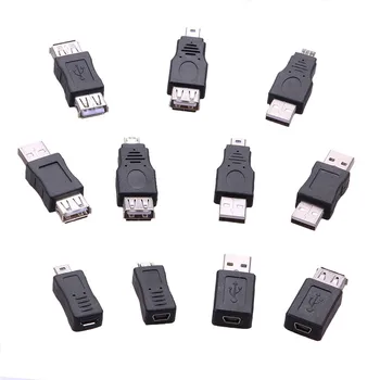 Keli stiliai, USB OTG Mini USB, Micro 5pin Adapteris Keitiklis USB Vyrų ir Moterų Micro USB Adapterį Dalykėlių