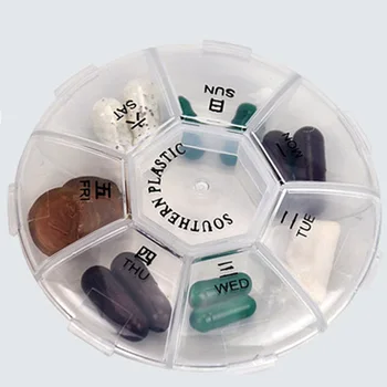 Kelionės Tabletes Lango Turėtojas Savaitės Medicina Saugojimo Organizatorius Konteinerių Narkotikų Balionėlis Nepriklausomų Grotelės Plastiko Tablečių Atveju