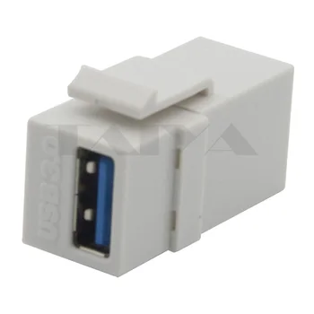 Keystone USB 3.0 USB jungtis su balta spalva