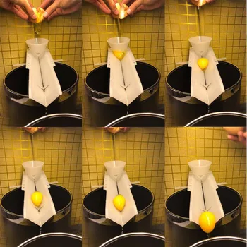 Kiaušinių Separatorius Plastiko Trynys Separatorius Balta Virtuvės Dalykėlių Kūrybos Namų Apyvokos Naudinga Kiaušinių Įrankiai