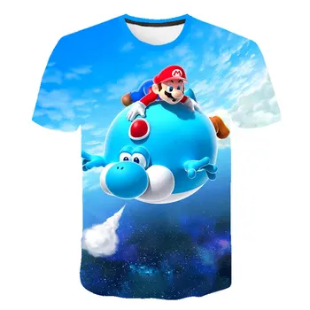 Kietas Animaciją Super Mario, Sonic 3D Dizaino T-shirt Vaikų Vasaros Marškinėliai Jaunimo Berniukų, Mergaičių Marškinėlius Atsitiktinis Viršų Tee Drabužių 2020 naujas