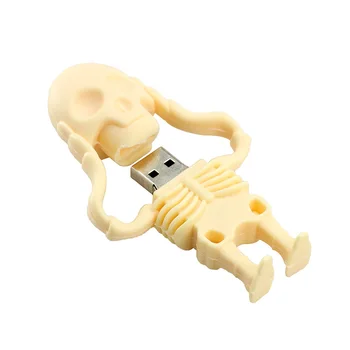 Kietas Kaukolės Skeletas headshot Grim Reaper Mirties dvasios USB Flash drive, Nekilnojamojo 16GB 32GB 64GB 128gb Zombiai memory stick U disko