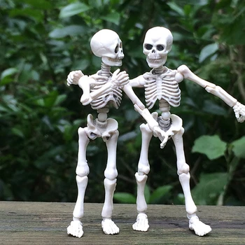 Kilnojamasis Ponas Kaulai, Skeletas Žmogaus Kaukolės Modelis, Viso Kūno, Mini Pav Žaislas Helovinas