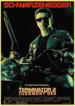Klasikinis mokslinės fantastikos filmai Terminatorius Retro Plakato Derliaus plakatas Sienų Dekoras individualiems poreikiams pritaikytas Kambarys Apdailos Kraftpopieris