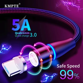 KMPTE Magnetinio Micro USB C Tipo Kabelis Greitai įkrauti 