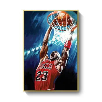 Kobe Bryant Plakatas, Krepšinio, Šiuolaikinės Paprasta Kambarį Apdailos Dažymo Krepšininkas Viešbutis Butas Drobė Sienos Menas