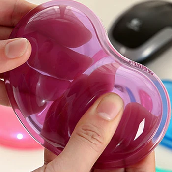 Kompiuterio Pelės Padas Širdies formos 3D Riešo Poilsio Silikagelio Vertus Pagalvę Atminties Medvilnės žaidimų Pelės Mygtukai Darbo priedai