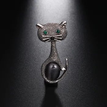 Korėjos versija mielas atauga katė sagė su dirbtiniais opal mažų adatų vyrų ir moterų pačiame skyriuje