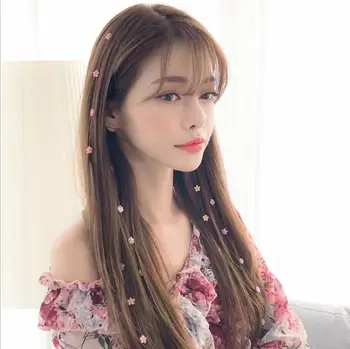 Korėjos Versija Supaprastinti Staigius Moterų Fėja Gėlių Pusėje Įrašą Nematomas Plaukų Letena Moteris Saldus Plaukų Aksesuarai