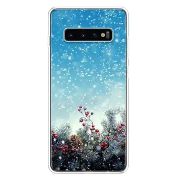 Kraštovaizdžio Žiemos Šviesa Sniego danga Telefono dėklas Samsung Galaxy A51 A71 A50 A10 A20E A30 A40 A70 M30S A01 A21 A6 A7 A8 A9 Plus +