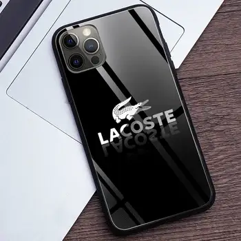 Krokodilas Laisvalaikio Prekės LACOETE Telefono dėklas Grūdintas Stiklas iPhone12 Pro Max Mini 11 Pro XR XS MAX 8 X 7 6S 6 Plus SE 2020 atveju