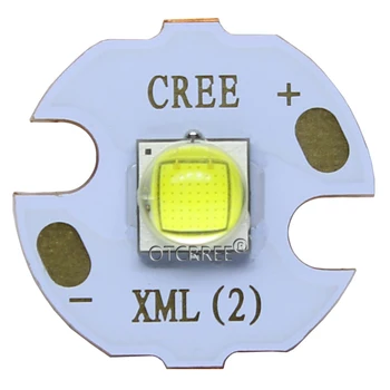 Kry XML2 XM-L2 T6 10W High Power LED Spinduolis šaltai Balta Diodų 16/20mm PCB+17mm/22mm DC3.7V 12V Vairuotojas