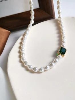 Kshmir Japonijos ir korėjos retro mados perlų vėrinį saldaus moteriško žavesio choker grandinės mažų šviežių raktikaulis grandinės 2020 m.
