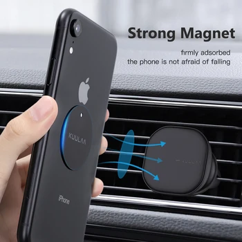 KUULAA Automobilinis Telefono Laikiklis, Magnetinės Plokštelės Kostiumas 2 Gabalus Metalo Plokštelės Disko Magneto Laikiklio Stovas 